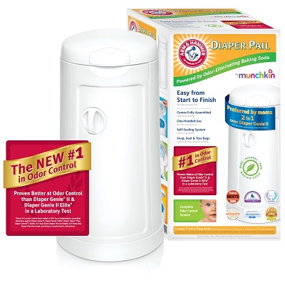 Munchkin arm and hammer diaper pail