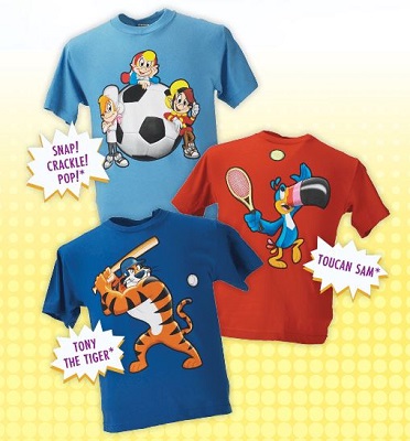 kelloggs kids tshirts